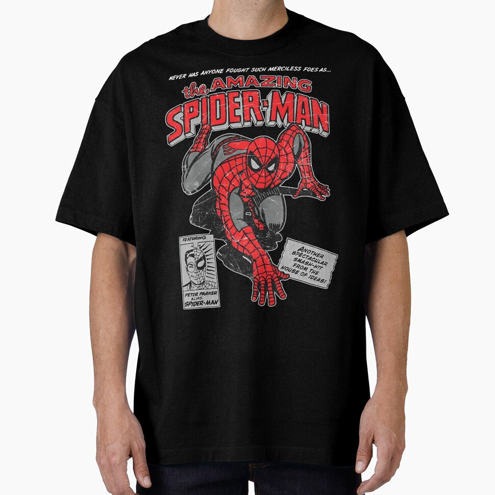 Amazing Web Hero Vintage Comic Style Action Superhero Retro Classic T Shirt