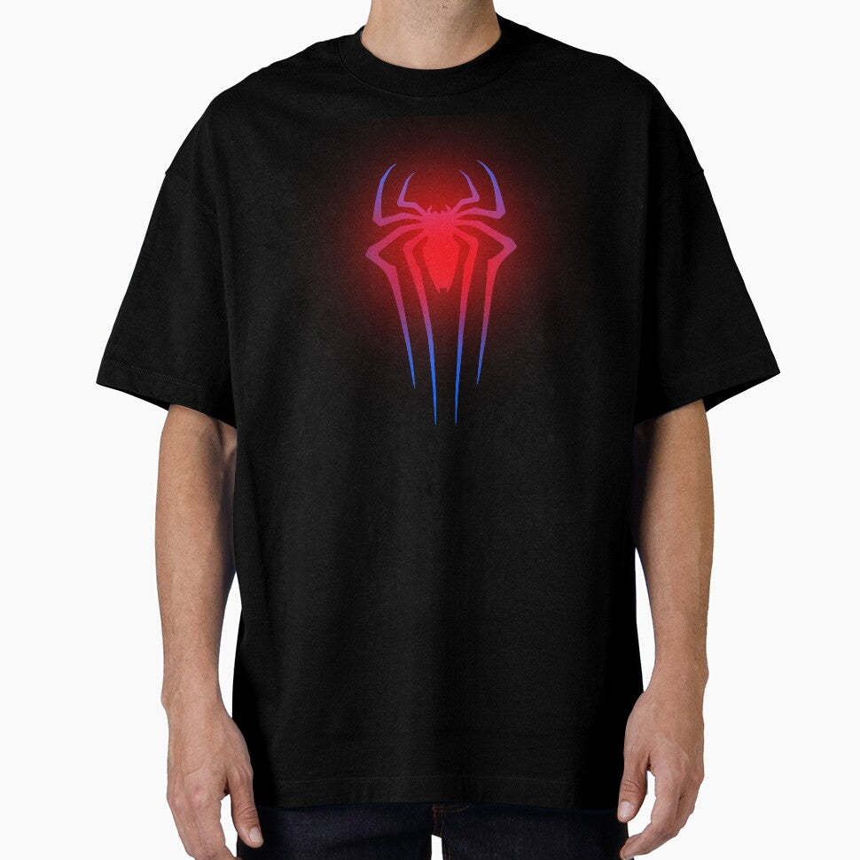 Spiderman glow spider on chest blue and red