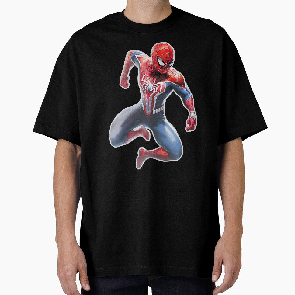 Spidey Jump Blue Background