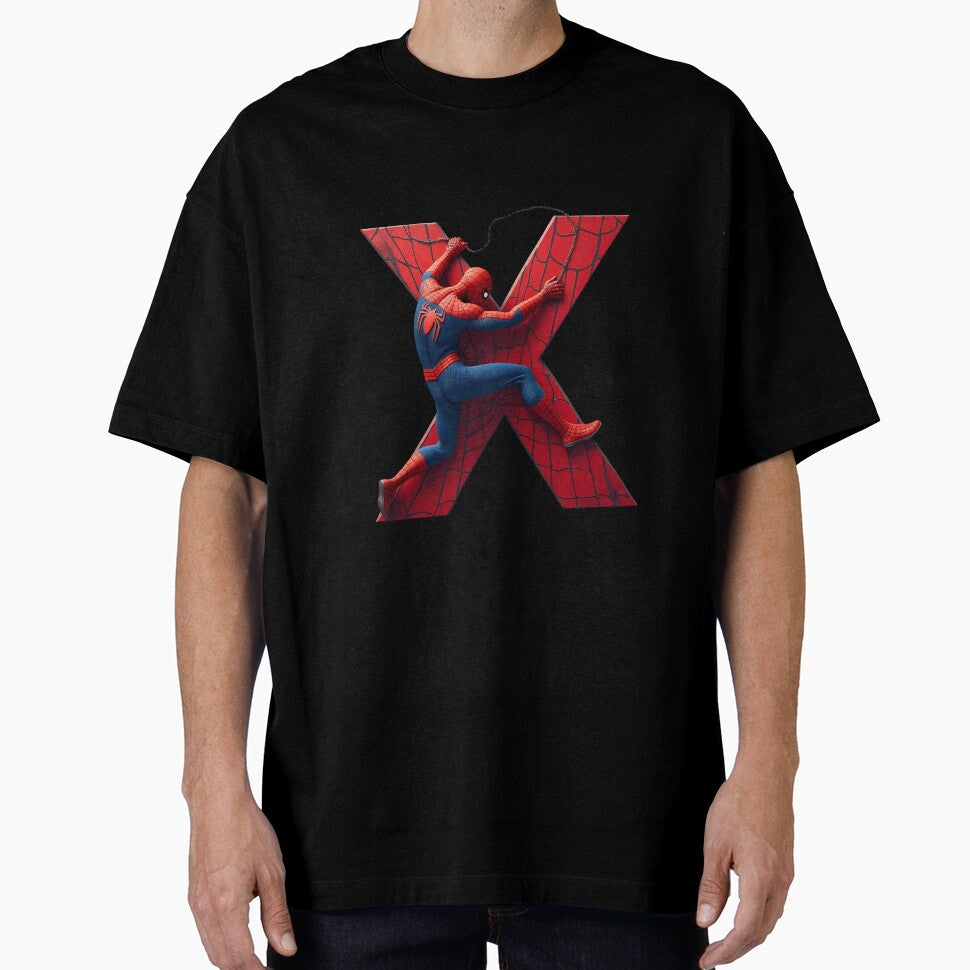 Spiderman Monogram Letter X