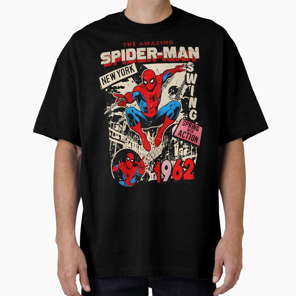 Vintage Superhero Comic Cover Graphic Shirt