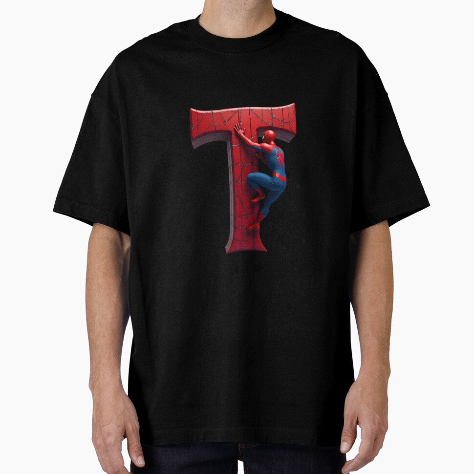 Spiderman Monogram Letter T