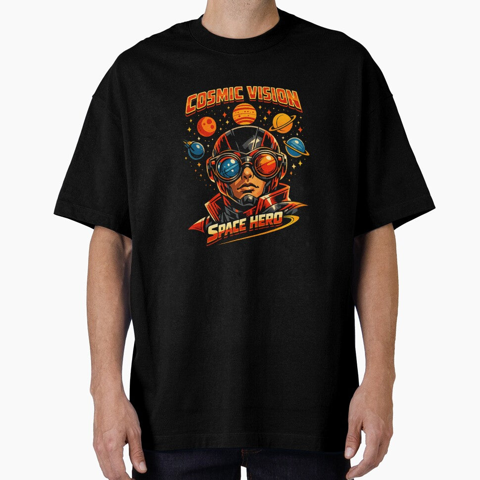 Cosmic Vision Space Hero Retro Comic Sci-Fi Vintage Art