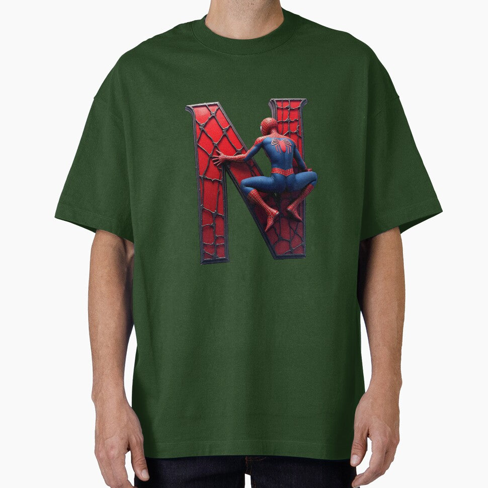 Spiderman Monogram Letter N