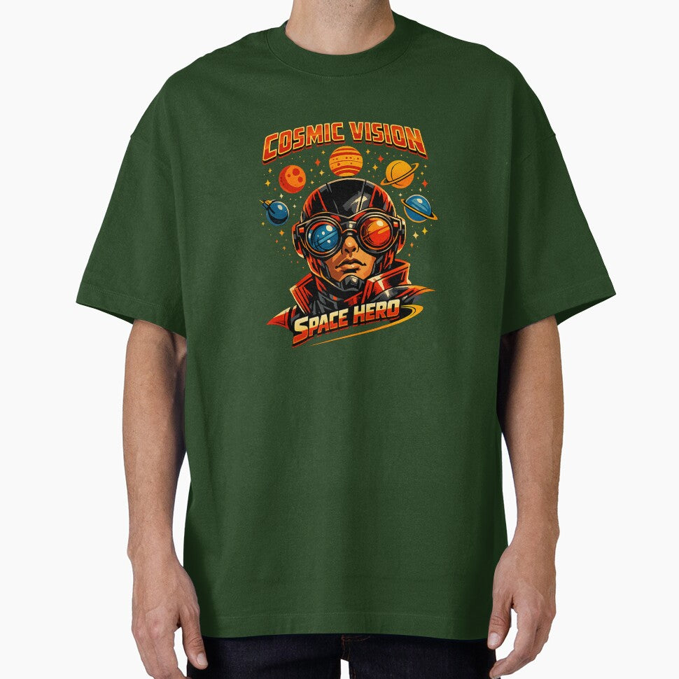 Cosmic Vision Space Hero Retro Comic Sci-Fi Vintage Art