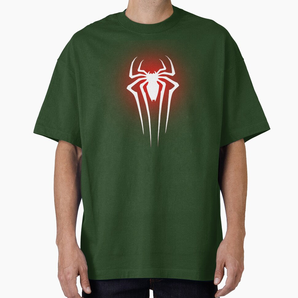 Spiderman glow spider on chest white and red