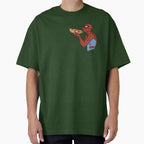 Spidey Munching Pizza - Trendy Hilarious Comic Spider Art Eating Food Meme Cartoon Costume