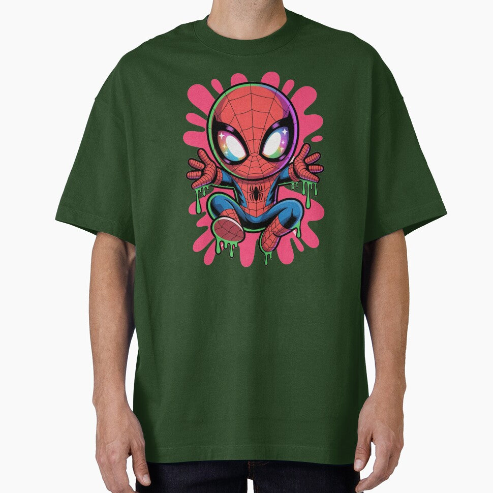 Neon Drip Spider Hero ¨C Cute Kawaii Street Art Style