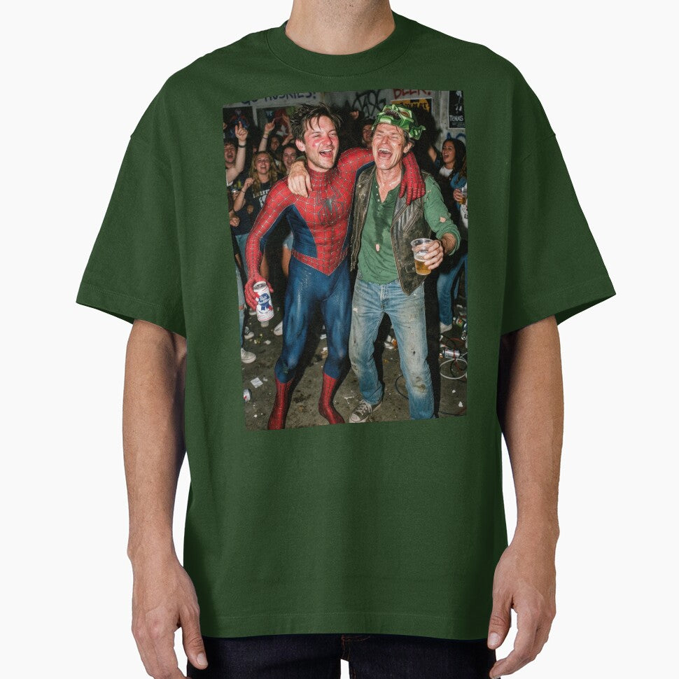 Spider-Man & Green Goblin's Wild Night - Candid Paparazzi Party Photo