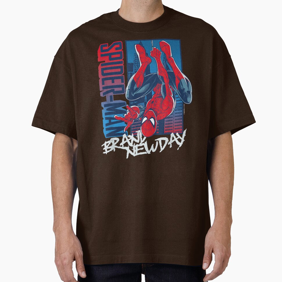 Vintage Hanging Superhero Comic Graphic Shirt