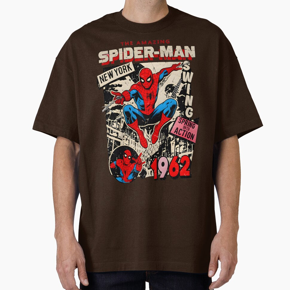 Vintage Superhero Comic Cover Graphic Shirt