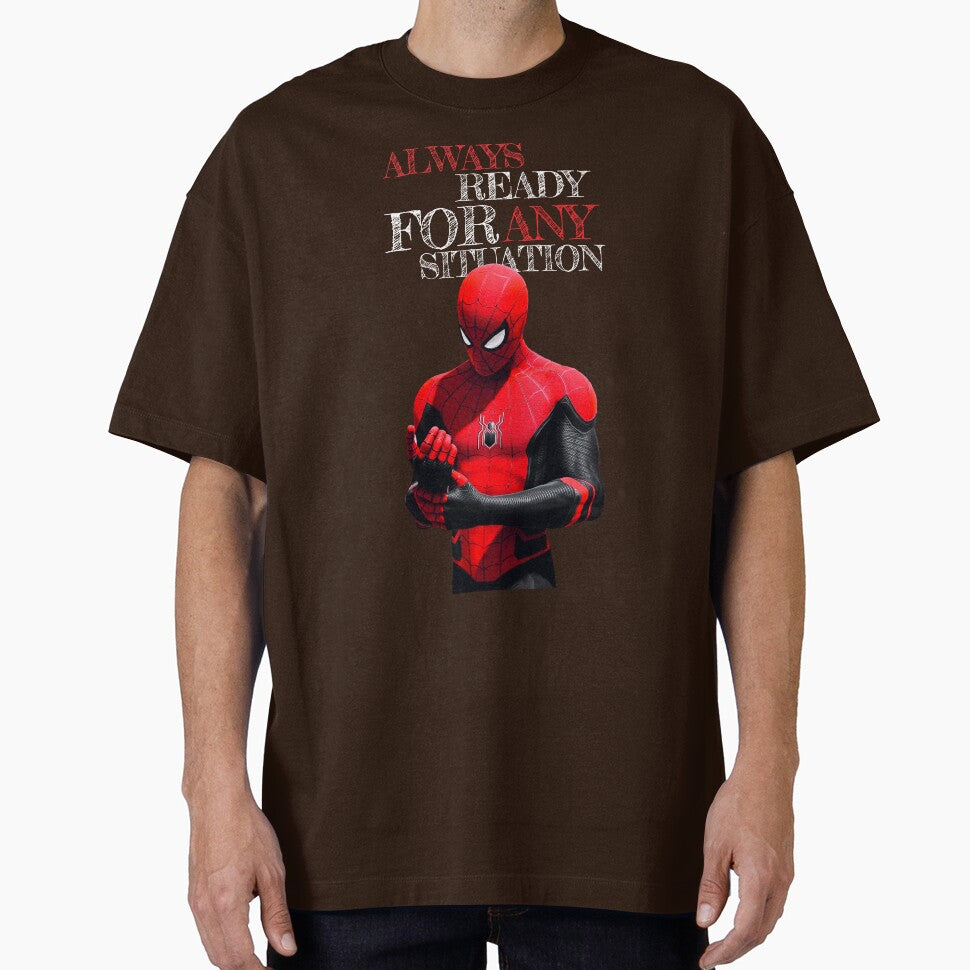 Always Ready For Any Situation Superhero Spider Action graphic Sticker