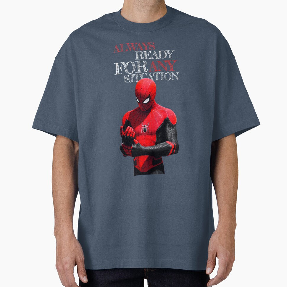 Always Ready For Any Situation Superhero Spider Action graphic Sticker