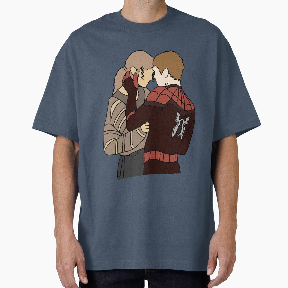 Tom Holland Zendaya Spider-Man Romance Couple Fan Art | Peter Parker & MJ Fan Art T-Shirt, Hoodie, Sticker, Tote Bag