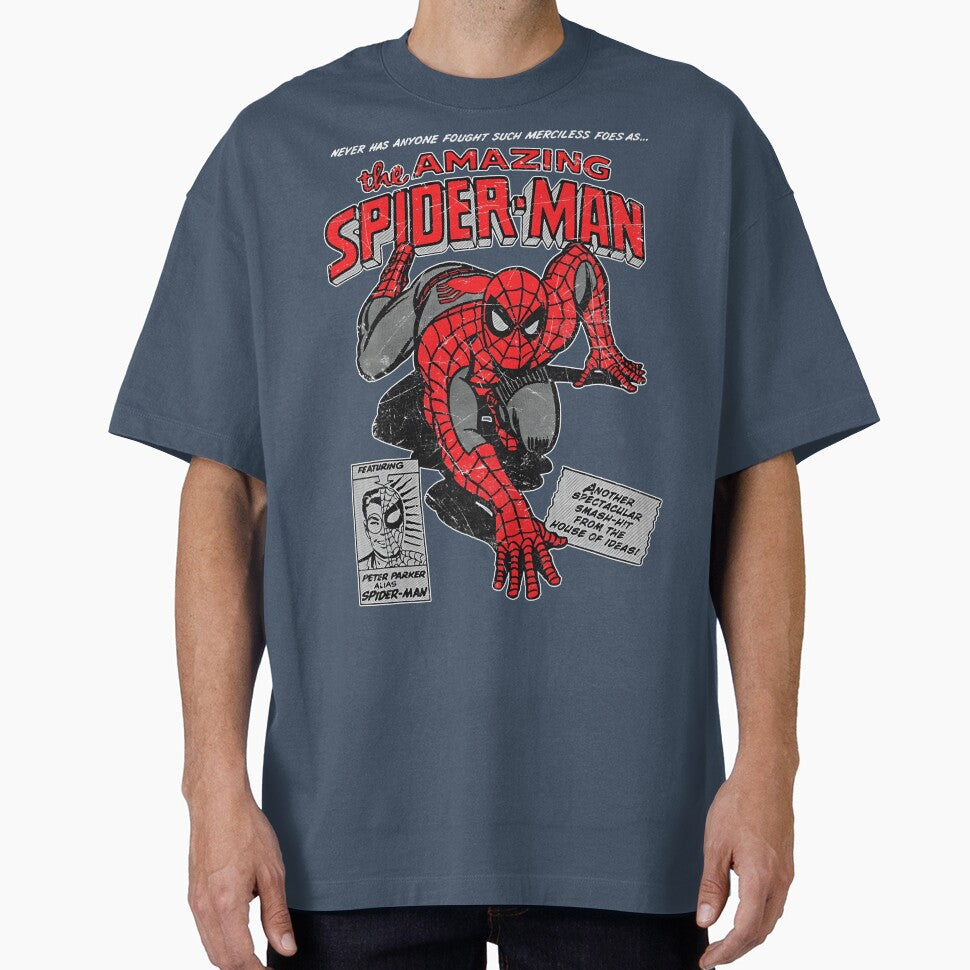Amazing Web Hero Vintage Comic Style Action Superhero Retro Classic T Shirt
