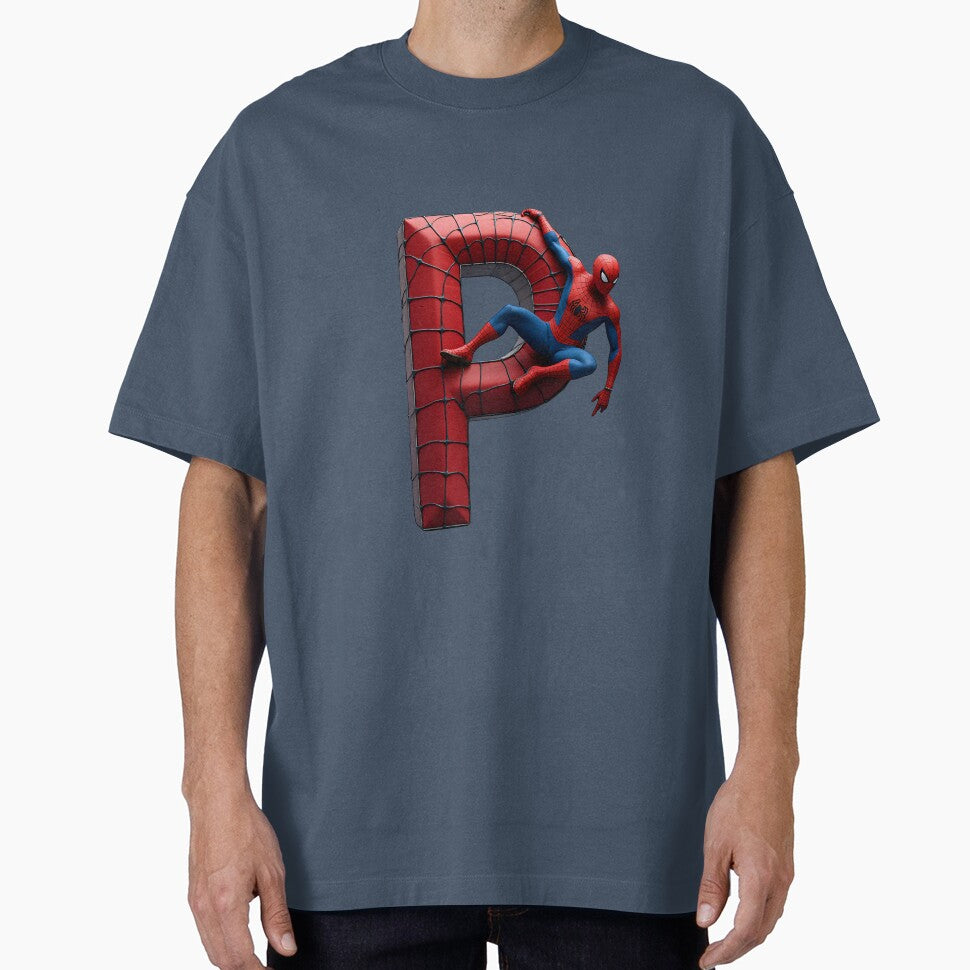 Spiderman Monogram Letter P