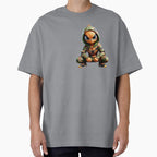 Cartoon camo orange spiderman character