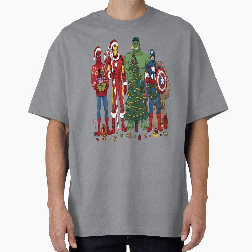 Christmas Superhero, Funny Marvel Fall, Superhero Holiday, Cartoon Character Top