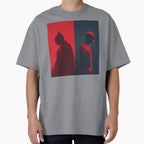 Minimalist Hero Duo: Dark Knight and Spider Silhouette