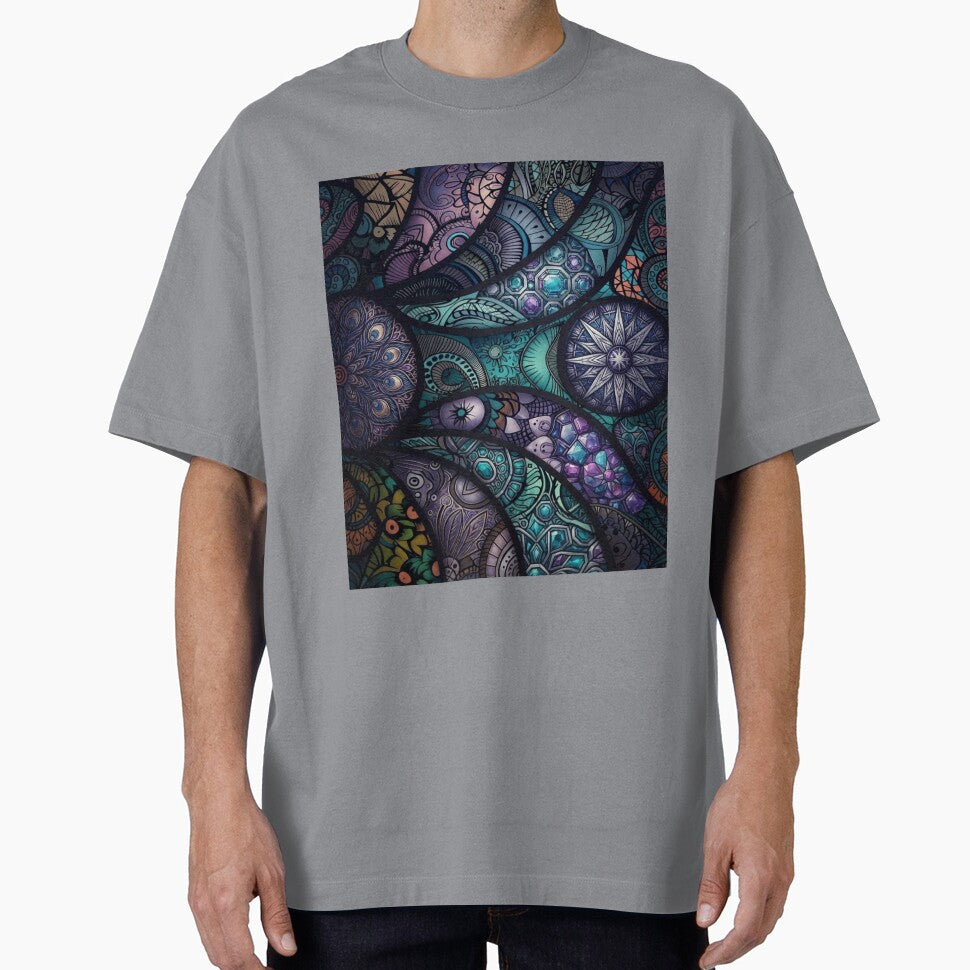 Abstract Boho Mandala Mosaic Pattern