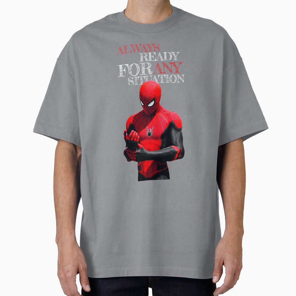 Always Ready For Any Situation Superhero Spider Action graphic Sticker