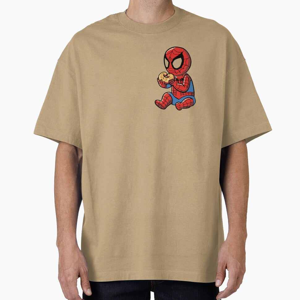Baby Spider Bagel Break - Trendy Hilarious Comic Spider Art Eating Food Meme Cartoon Costume