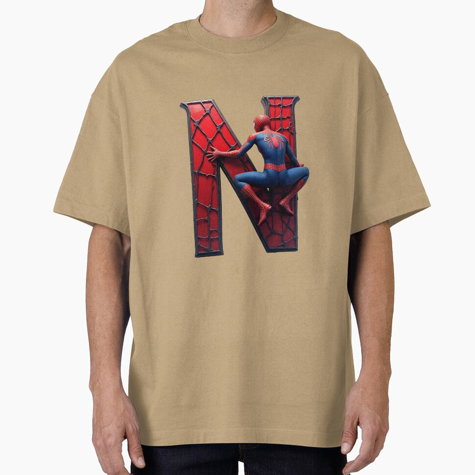 Spiderman Monogram Letter N