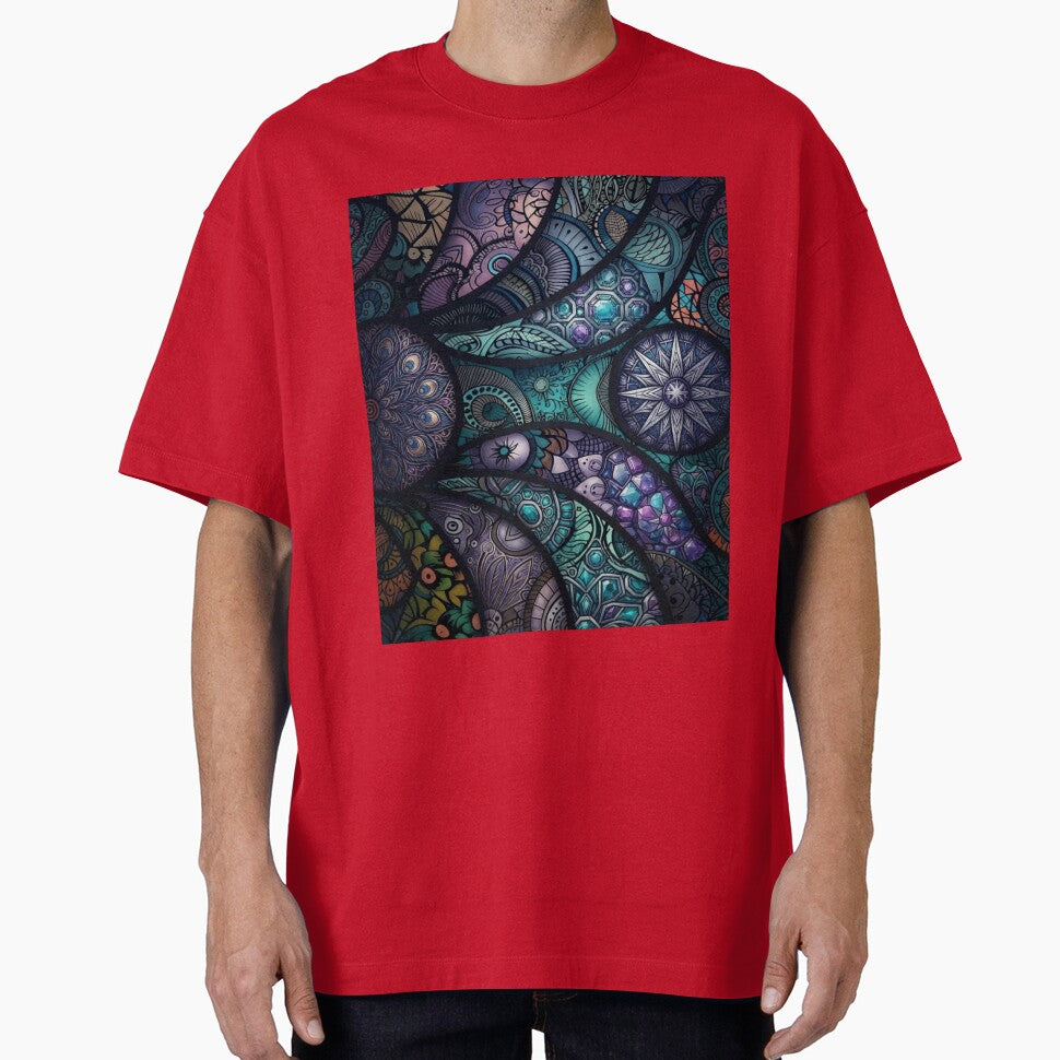 Abstract Boho Mandala Mosaic Pattern