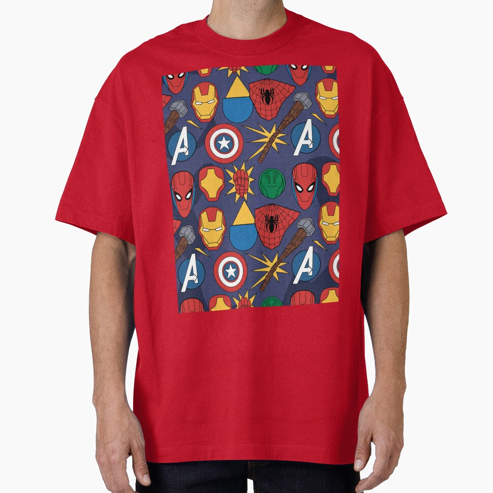 Marvel Avengers Seamless Pattern ¨C Superhero Icons
