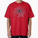 Vintage Spider Web Superhero Inspired Retro Comic Action Graphic Tee