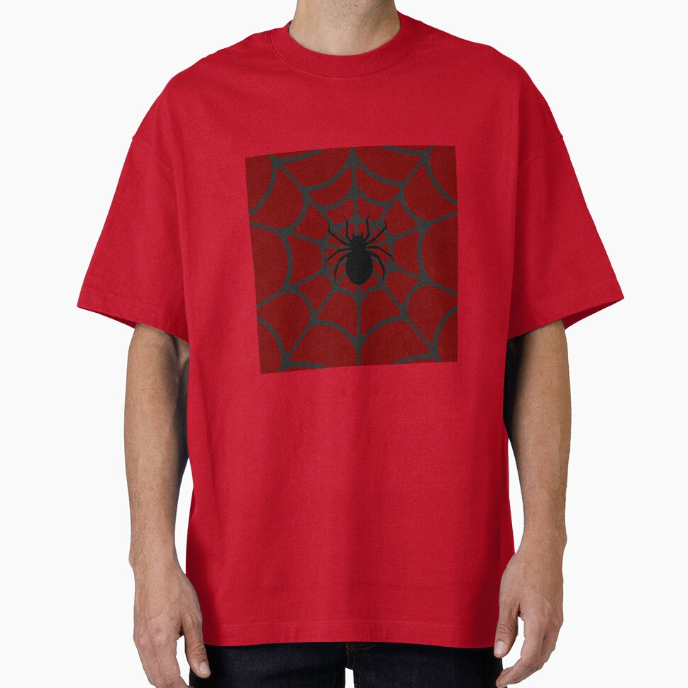 Spider and web digital design.