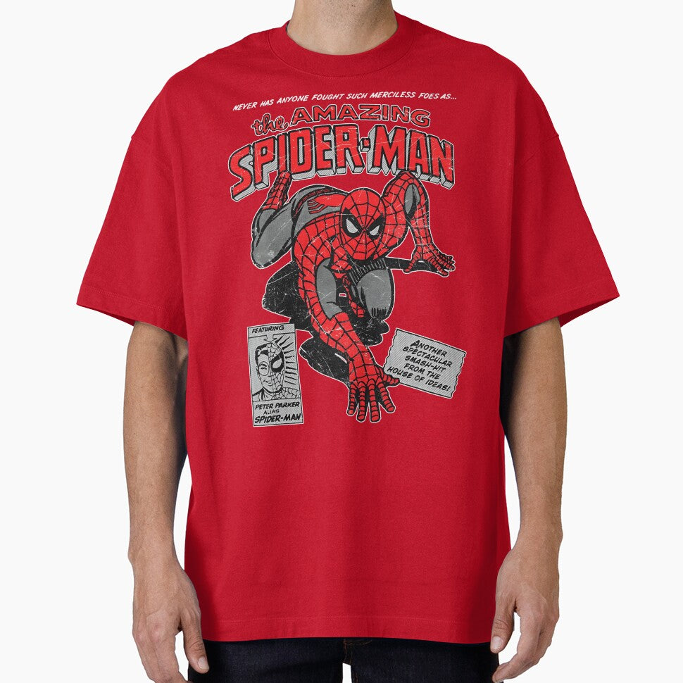 Amazing Web Hero Vintage Comic Style Action Superhero Retro Classic T Shirt