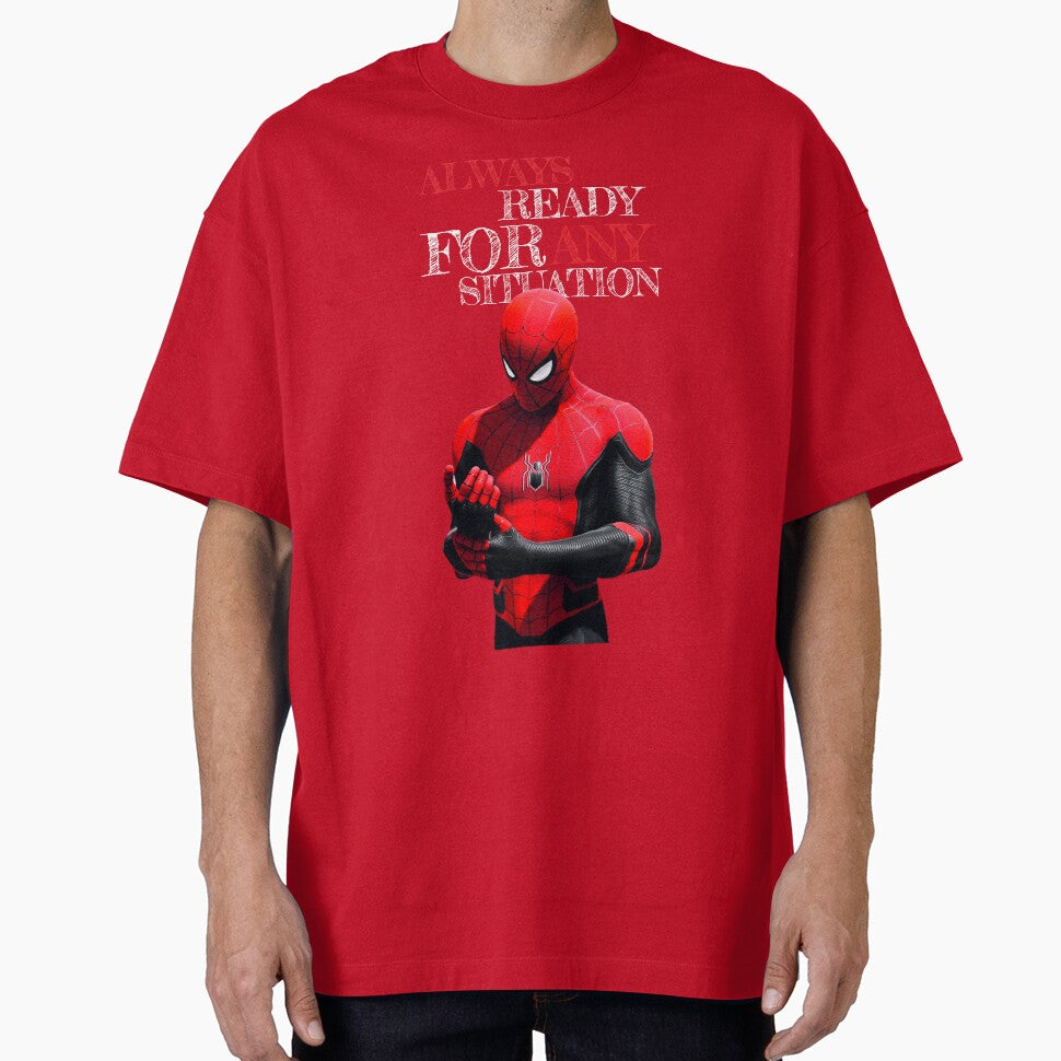Always Ready For Any Situation Superhero Spider Action graphic Sticker