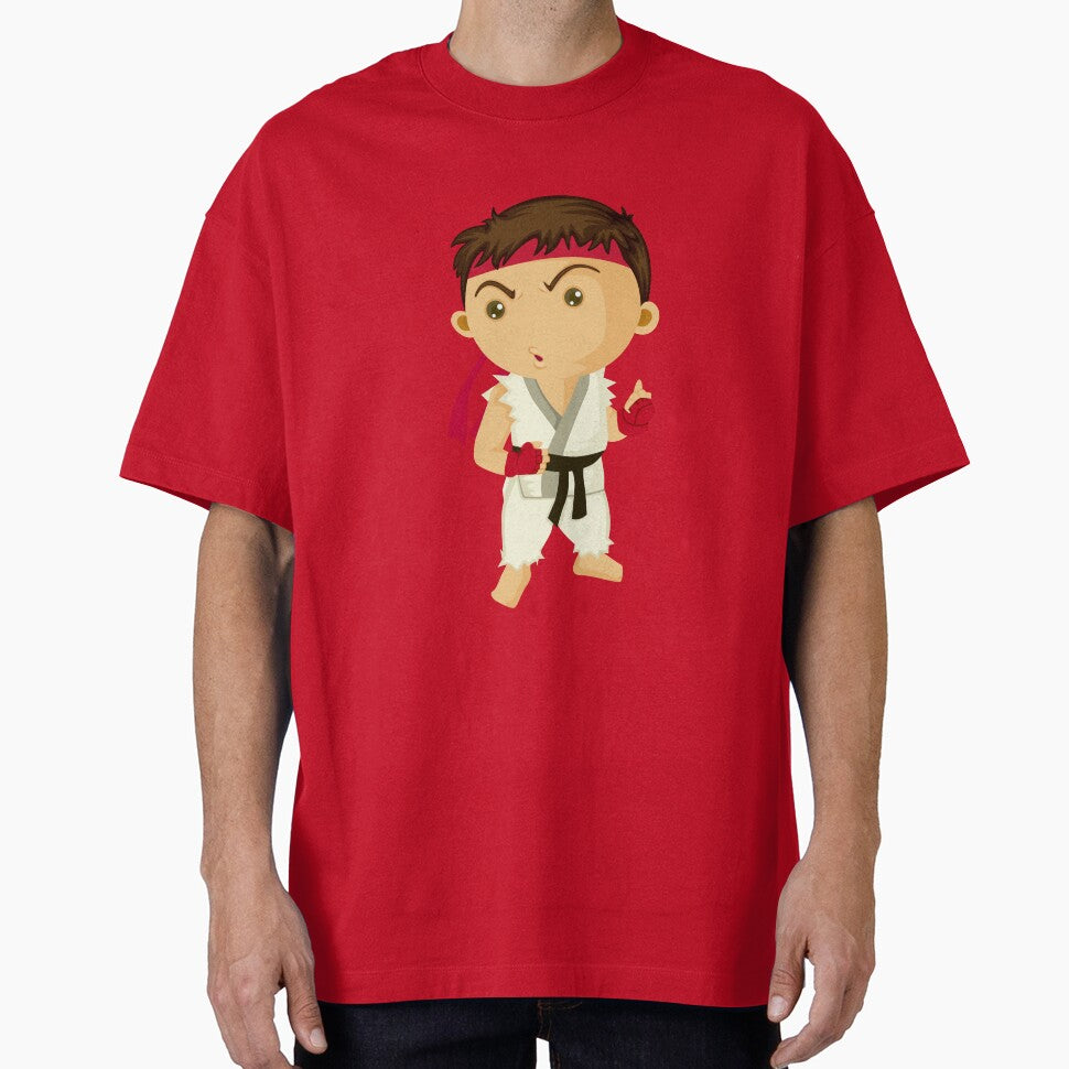 Cute Chibi Street Fighter Martial Artist Sticker | Kawaii Fighting Game Character