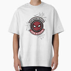 Vintage Spiderman Round Crest Emblem Superhero Retro Logo