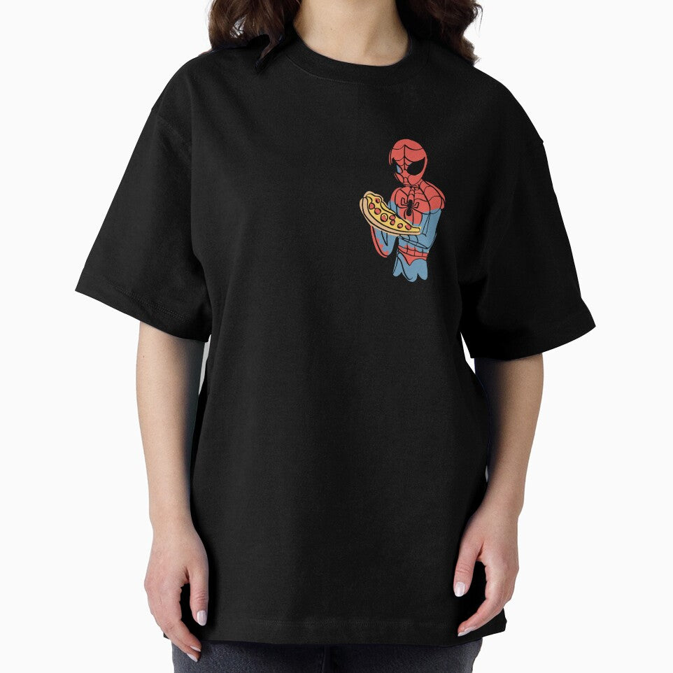 Spidey Munching Pizza - Trendy Hilarious Comic Spider Art Eating Food Meme Cartoon Costume