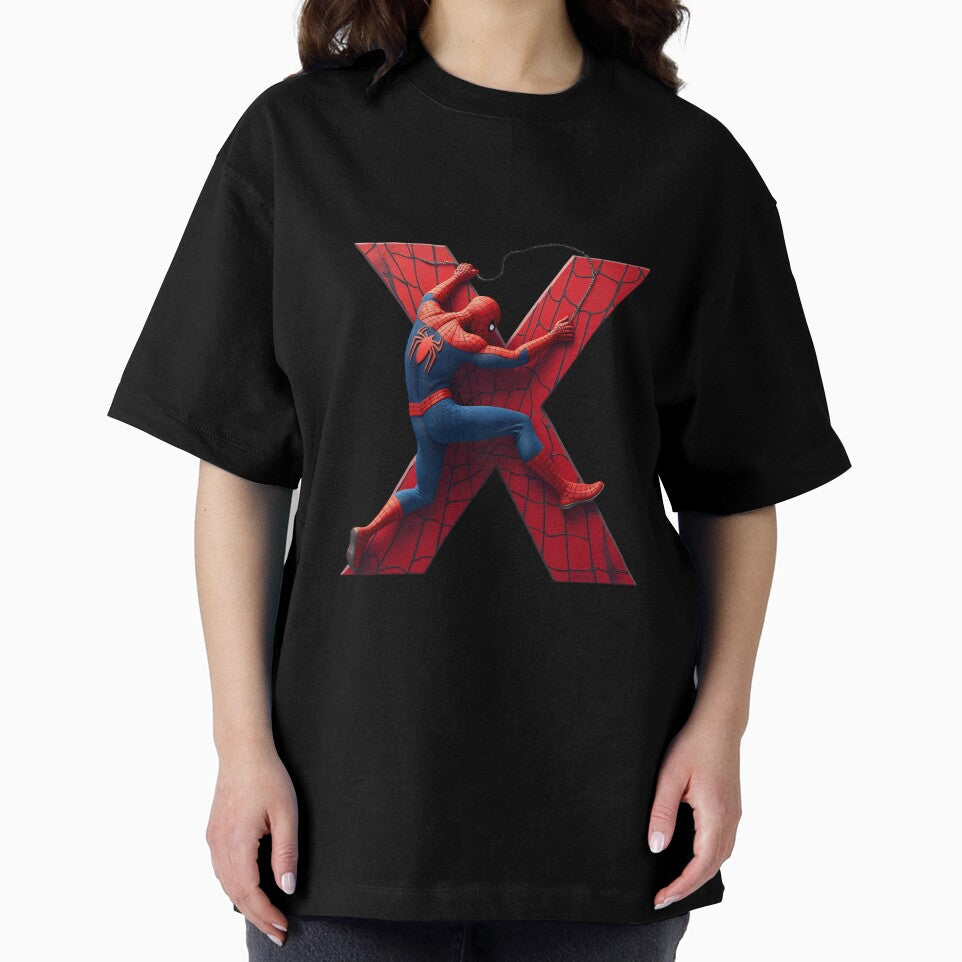 Spiderman Monogram Letter X