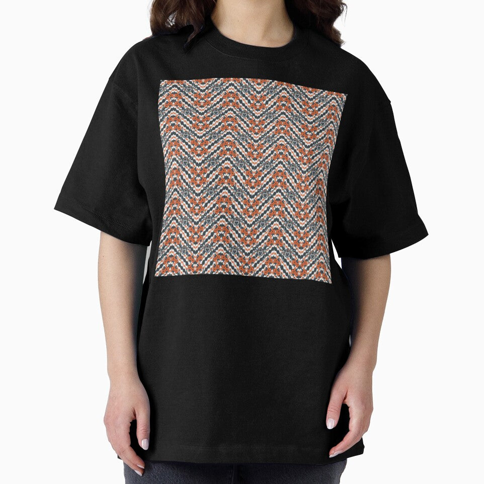 Spider pattern 32s Chiffon Top