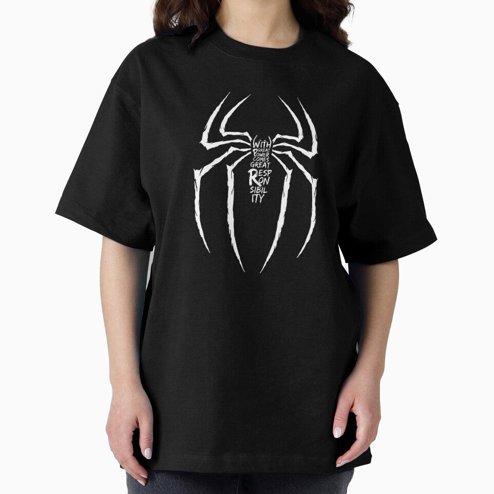 White Spider Symbol of Responsibility Minimalist Emblem