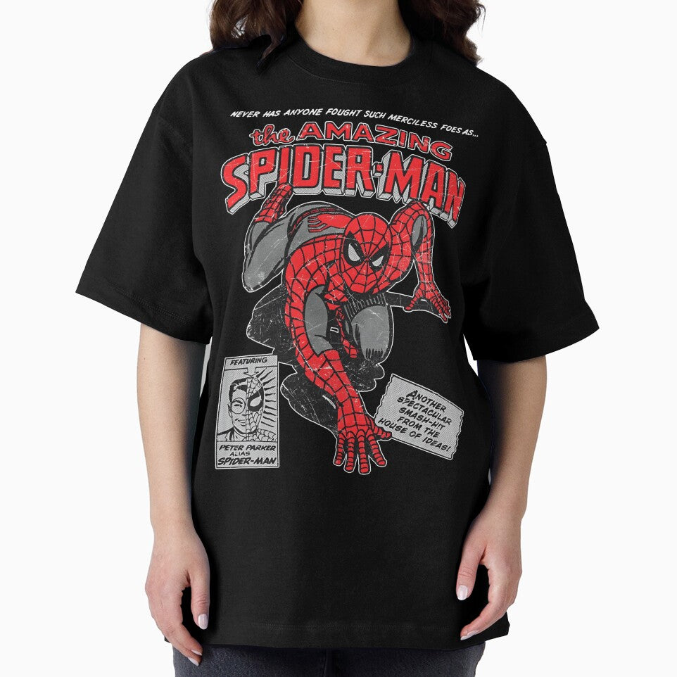Amazing Web Hero Vintage Comic Style Action Superhero Retro Classic T Shirt