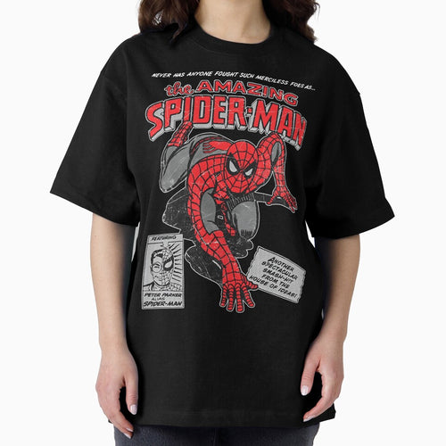 Amazing Web Hero Vintage Comic Style Action Superhero Retro Classic T Shirt