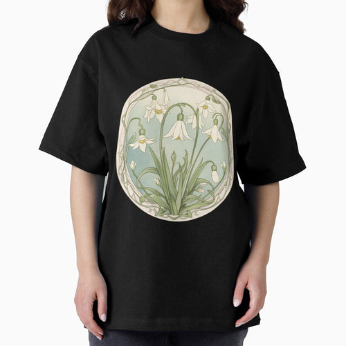 Art Nouveau Inspired Blooming Spring Snowdrops