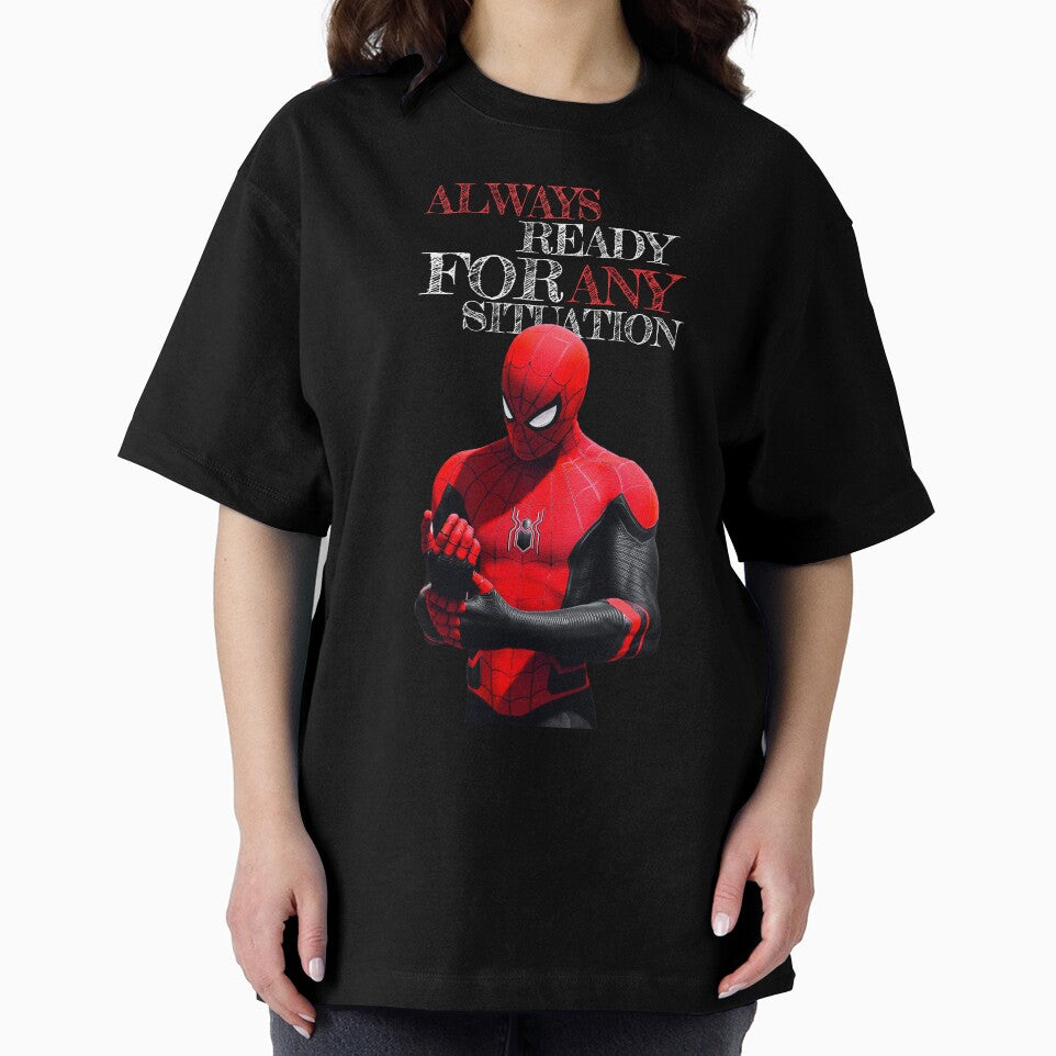 Always Ready For Any Situation Superhero Spider Action graphic Sticker