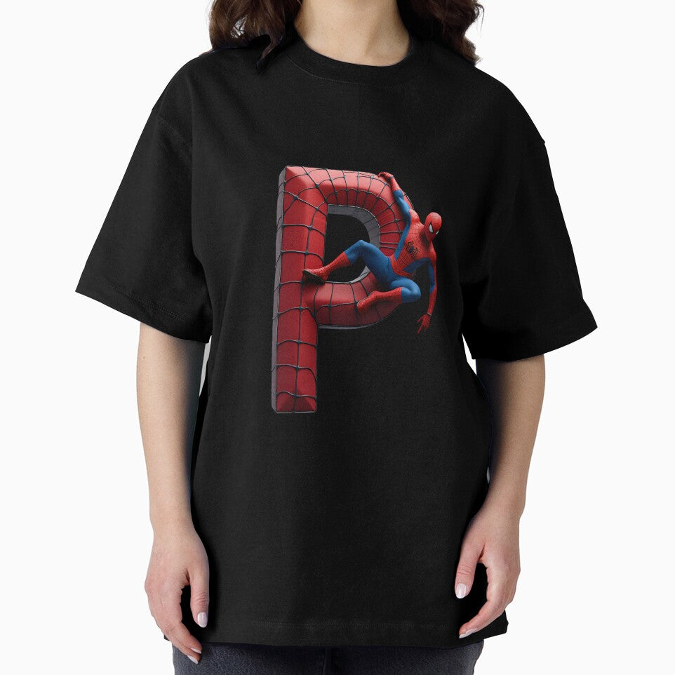 Spiderman Monogram Letter P