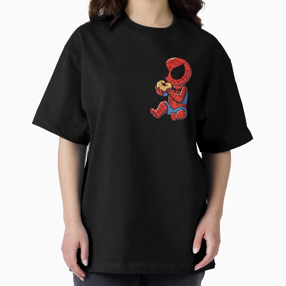 Baby Spider Bagel Break - Trendy Hilarious Comic Spider Art Eating Food Meme Cartoon Costume