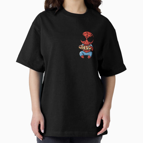 Baby Spidey Munching Pizza - Trendy Hilarious Comic Spider Art Eating Food Meme Cartoon Costume