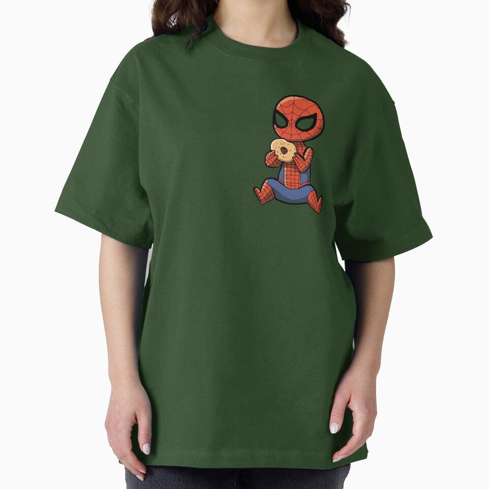 Baby Spider Bagel Break - Trendy Hilarious Comic Spider Art Eating Food Meme Cartoon Costume