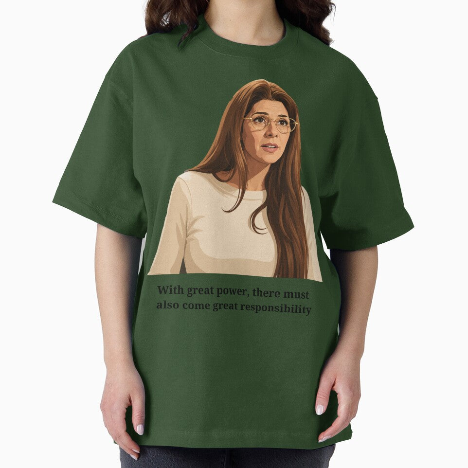 Aunt May spiderman inspired vector art | Inspirational Responsibility Typography | Comic Inspired Design