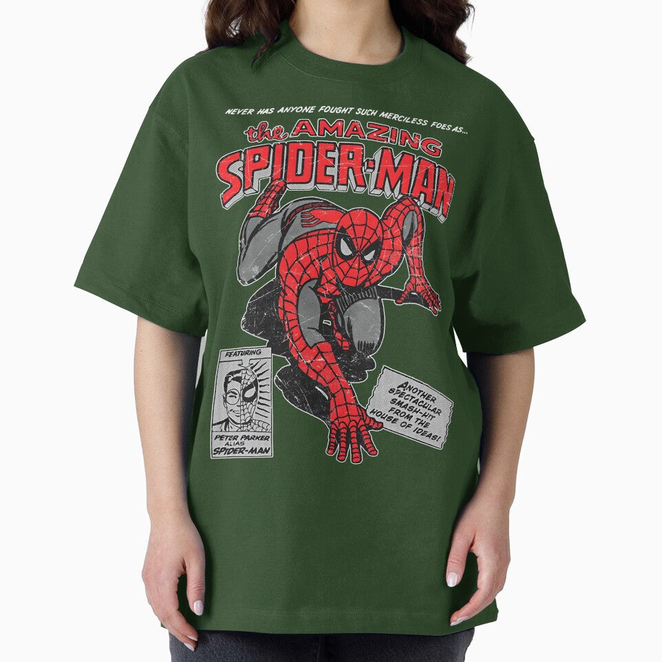 Amazing Web Hero Vintage Comic Style Action Superhero Retro Classic T Shirt