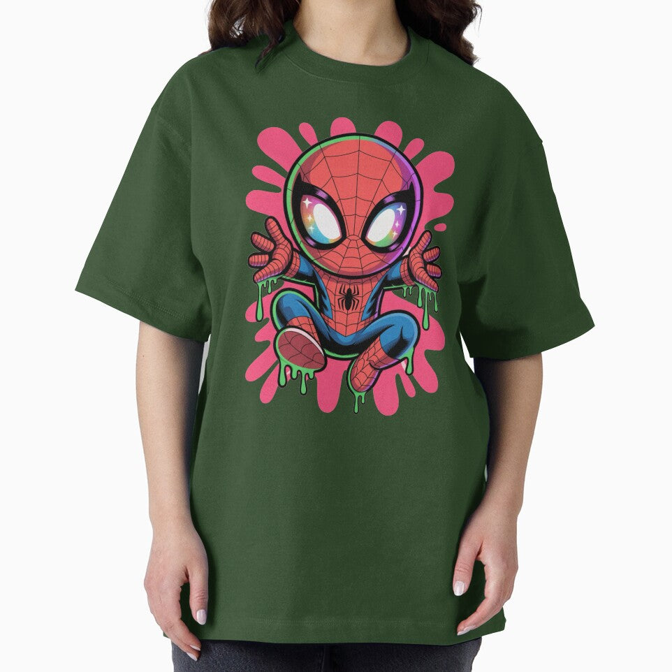 Neon Drip Spider Hero ¨C Cute Kawaii Street Art Style